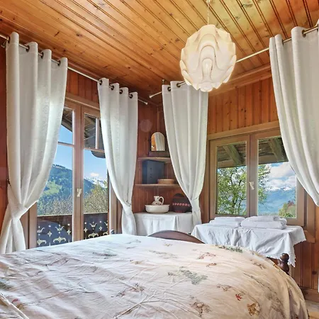 Grand Rustique à Gryon, Avec Vue Et Cheminée * Gryon