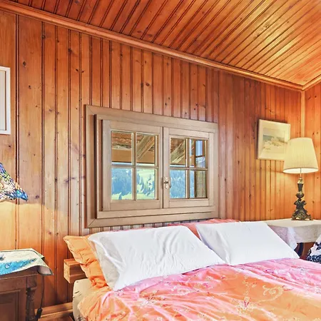Chalet Grand Rustique A Gryon, Avec Vue Et Cheminee