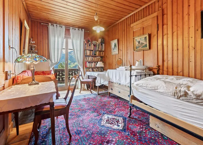 Chalet Grand Rustique à Gryon, Avec Vue Et Cheminée Gryon