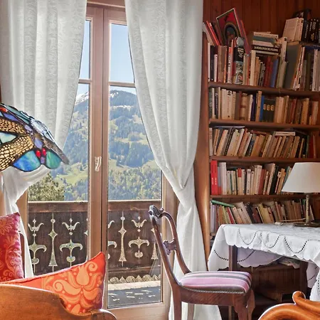 Grand Rustique à Gryon, Avec Vue Et Cheminée *