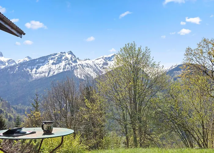 Grand Rustique A Gryon, Avec Vue Et Cheminee グリオン